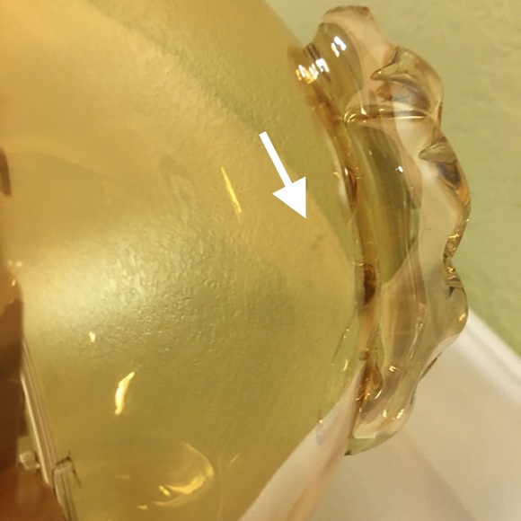 Amber Iridescent Glass Bulb Vase 6in - Picture 12 of 12